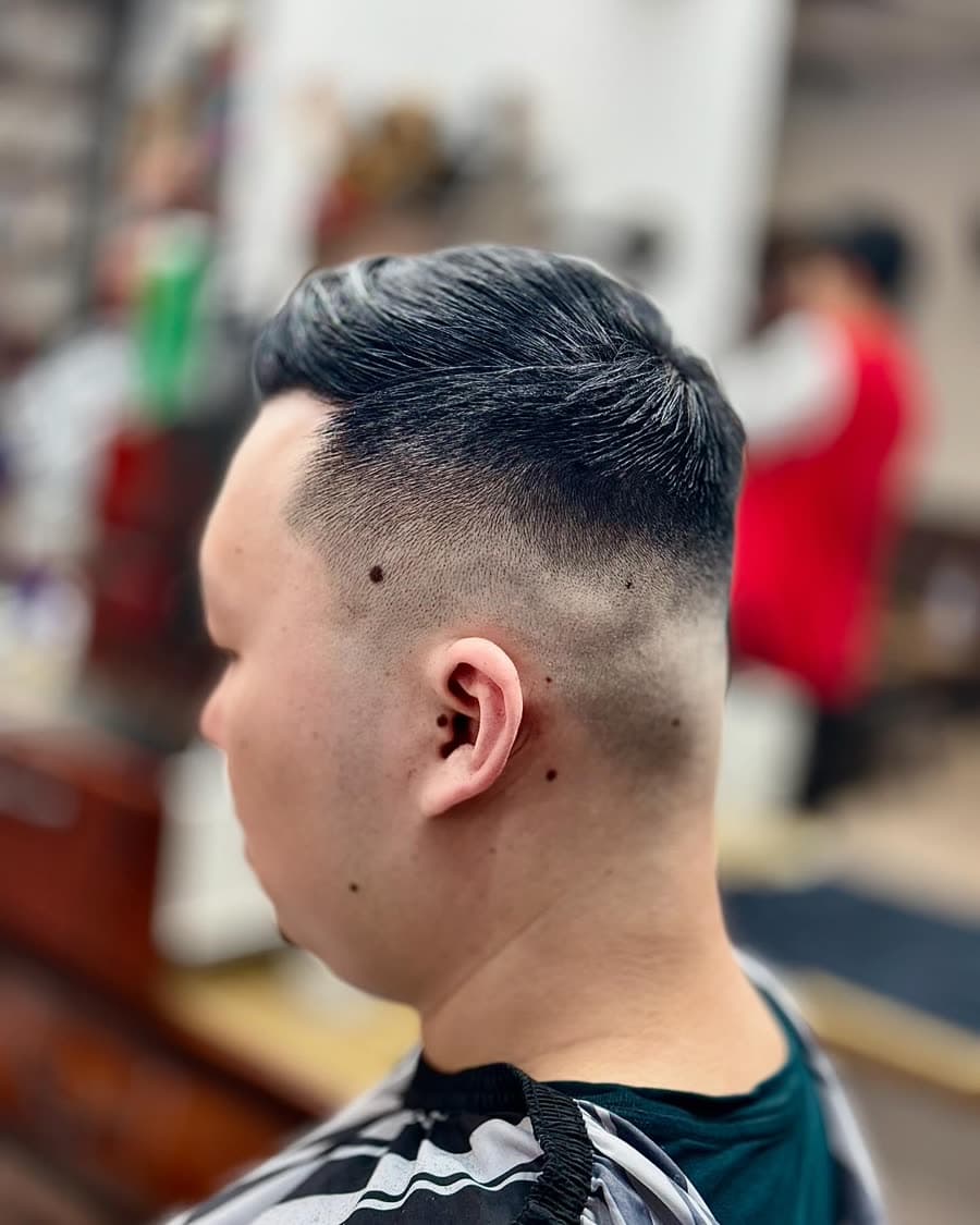 Beard shape-up at the shop