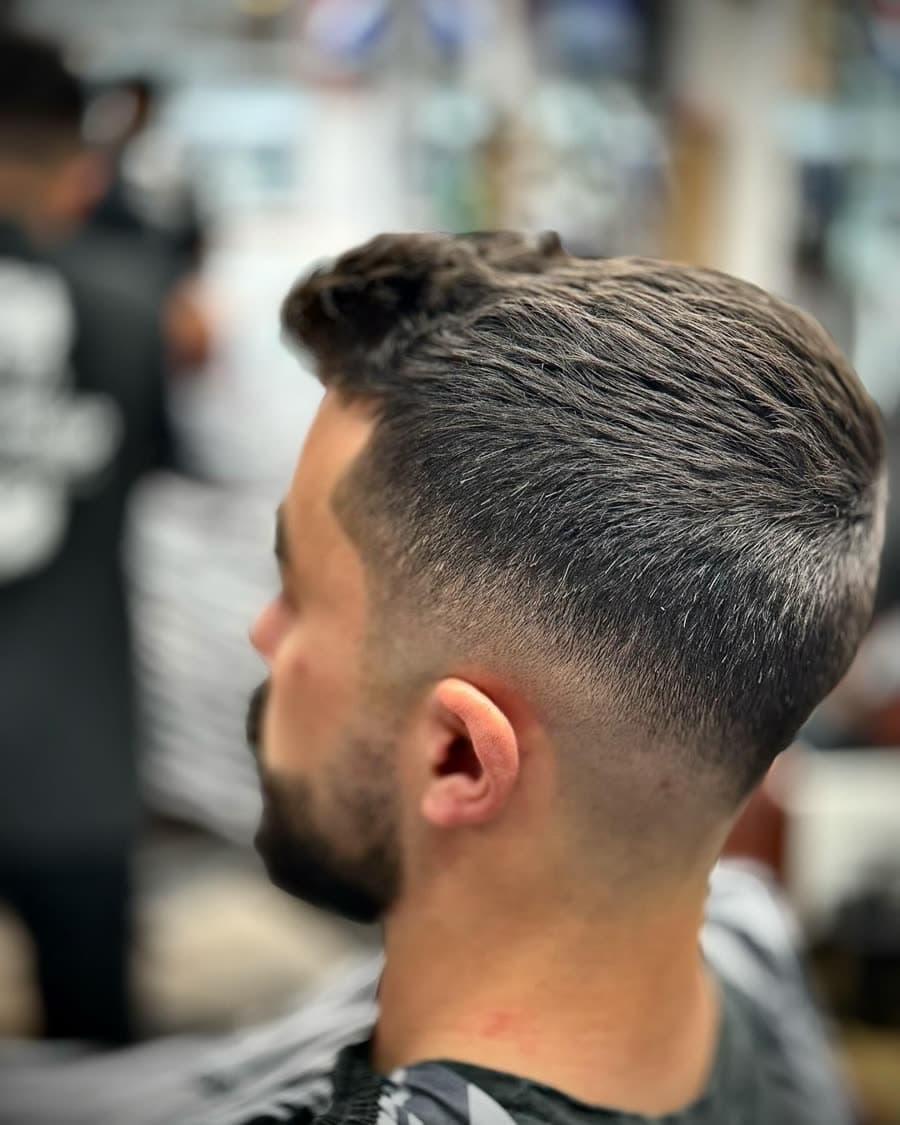 Beard fade at the shop