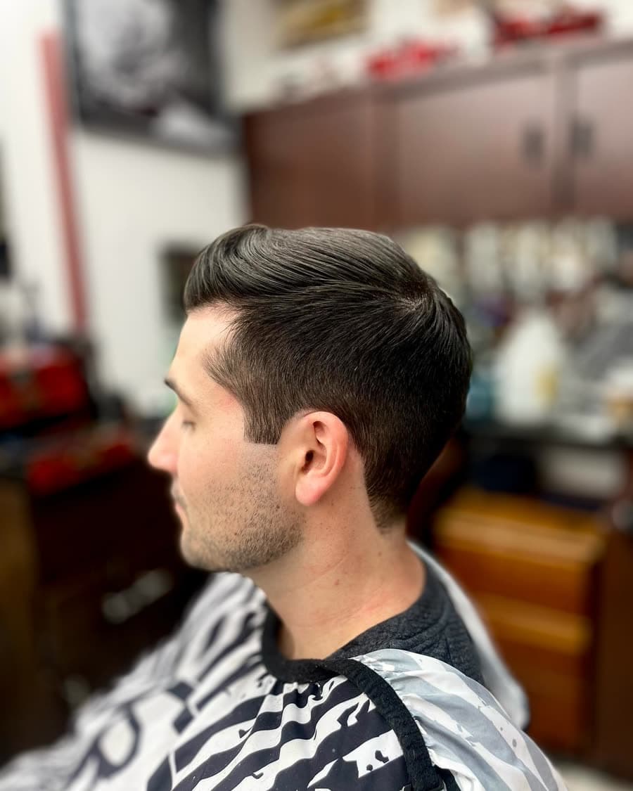 Classic cut at the shop
